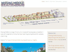 Tablet Screenshot of missingmiddlehousing.com